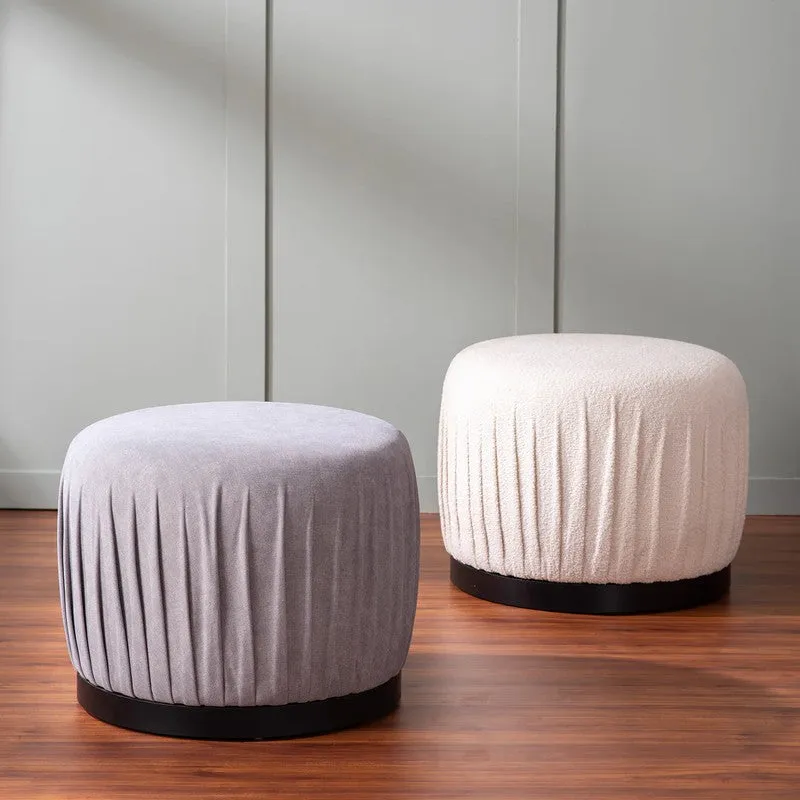 Cozy Rest Pouffe (Grey & Beige) - Set Of Two media 1