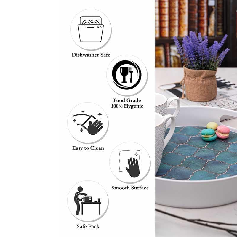 Morocconian Blue Serving Tray media 6