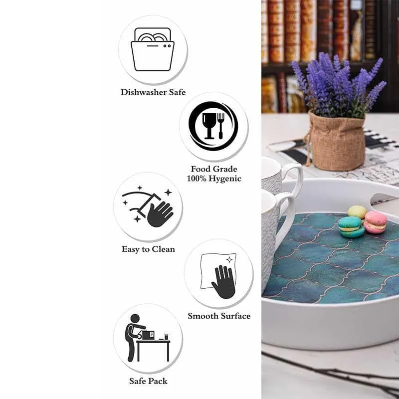 Morocconian Blue Serving Tray media 6