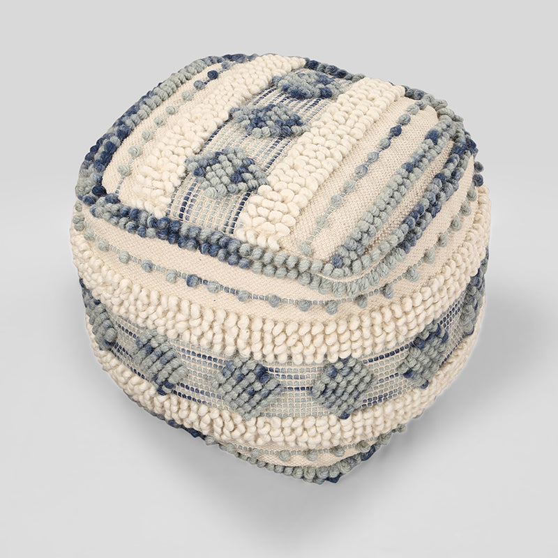 Woven Whim Macrame Pouffe media 5