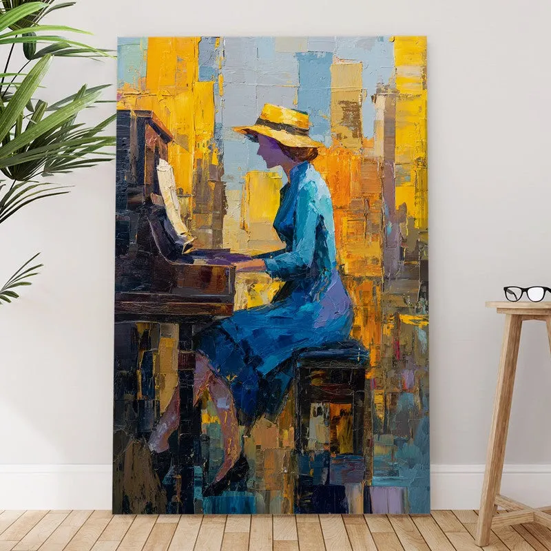 Harmony in Blue Canvas Wall Art media 6