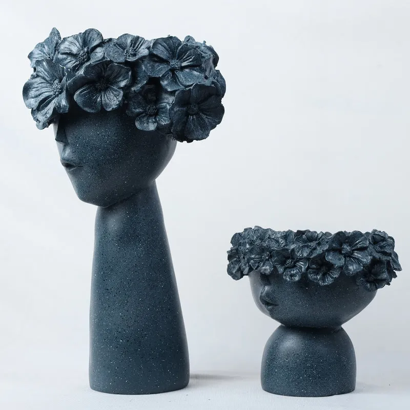 Flora Sculpt Showpiece - Set Of Two media 3
