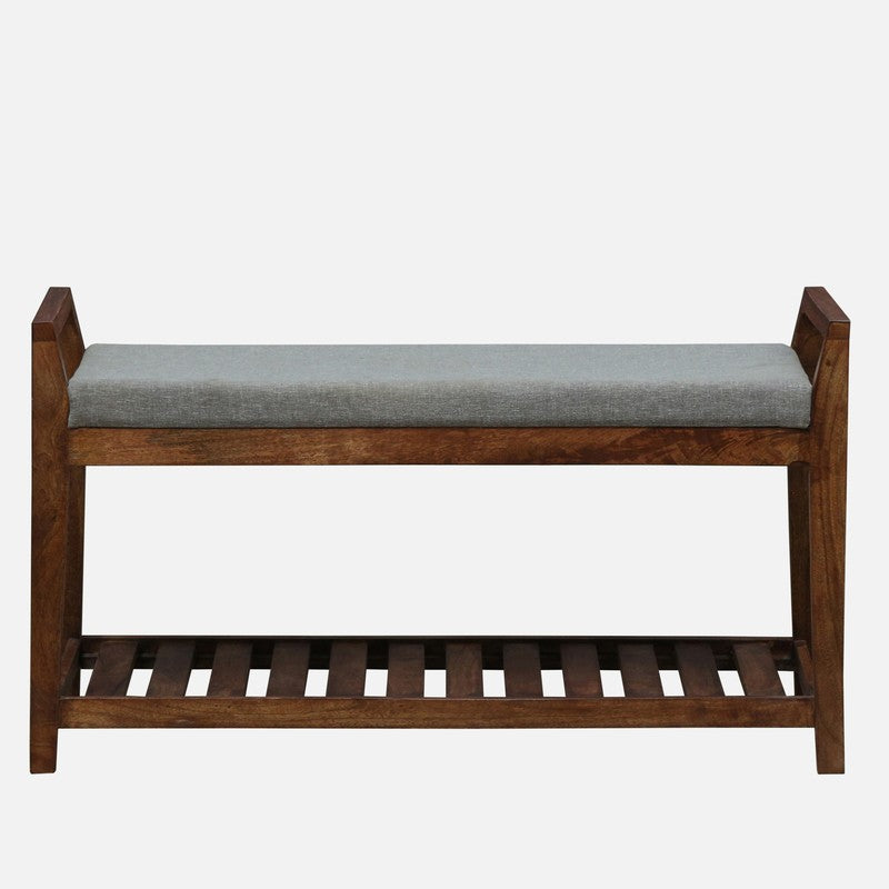 Drift Mango Wood Shoe Rack - Grey media 3