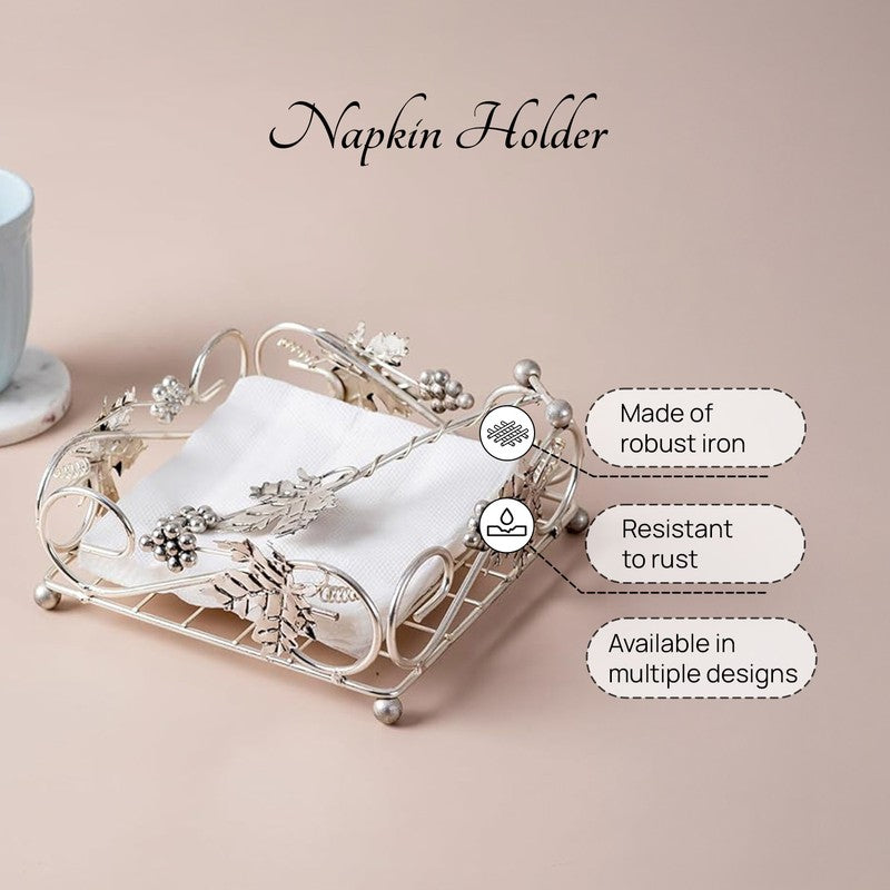 Lustre Napkin Holder - Silver media 4