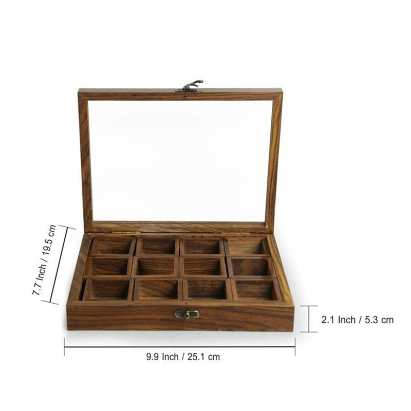 Masala Matrix Food Safe Sheesham Wood Masala Box - 45 ML media 8