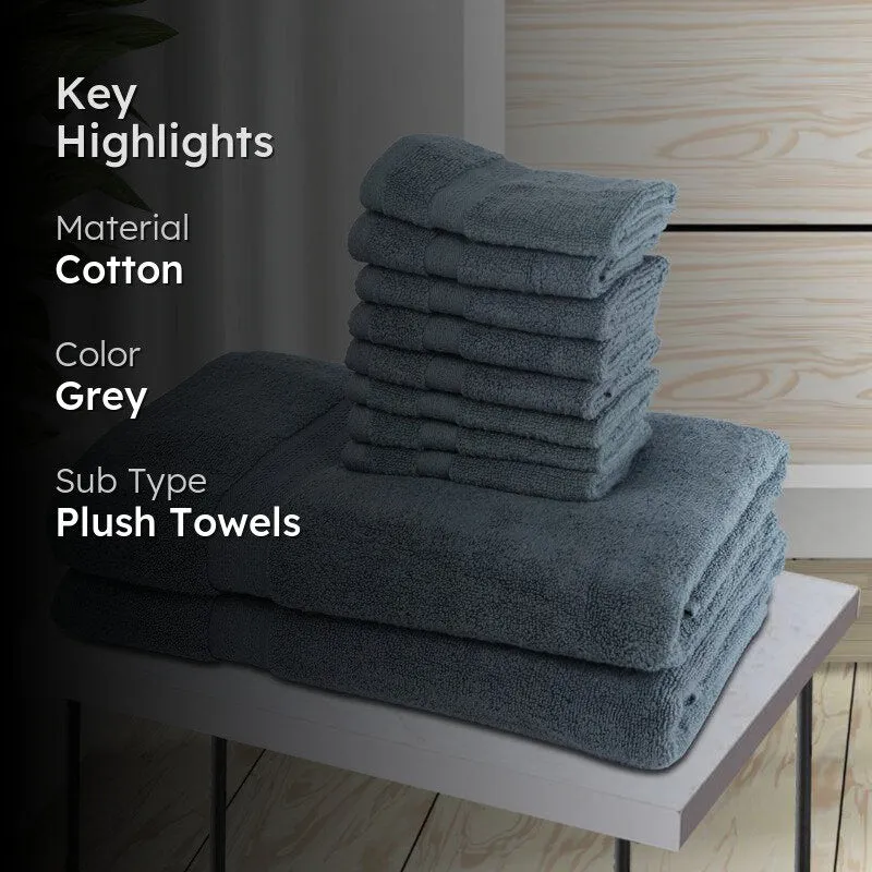 Miorah Towel Combo (Grey) - Set Of Ten media 2