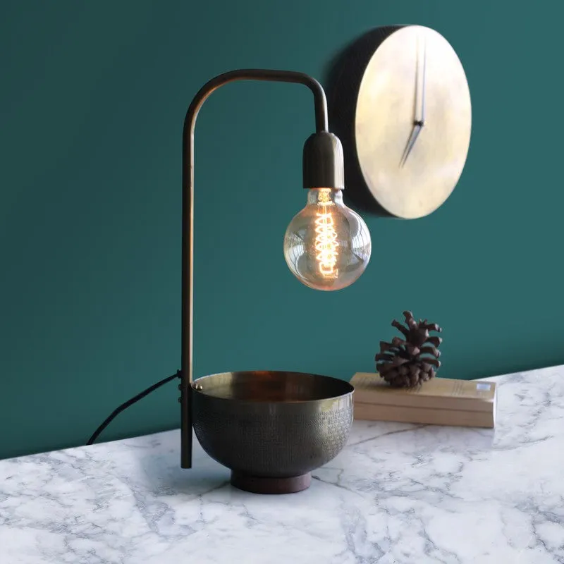 Orange Tree Esna Mild Steel Table Lamp Wit Bowl - Black media 2