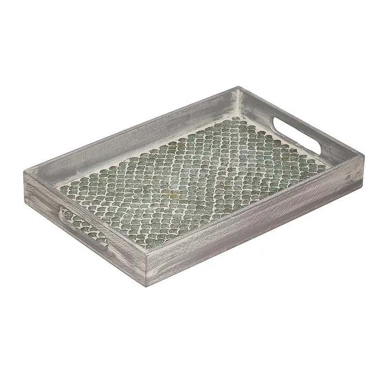 Pale Green Mosaic Serving Tray media 5