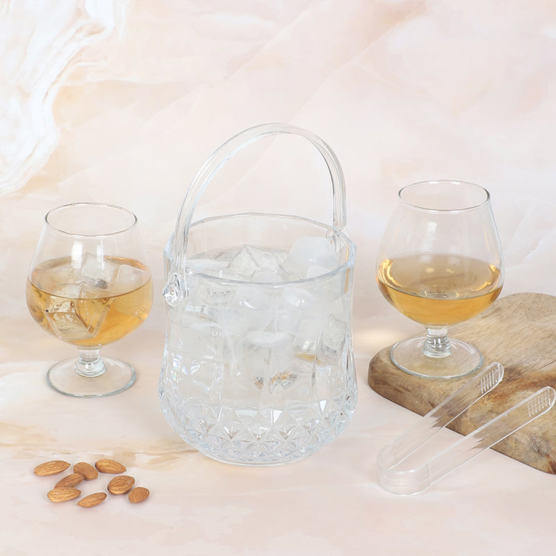 Trimo 1000 ML Ice Bucket With 300 ML Glass And Tong - Four Piece Set media 6