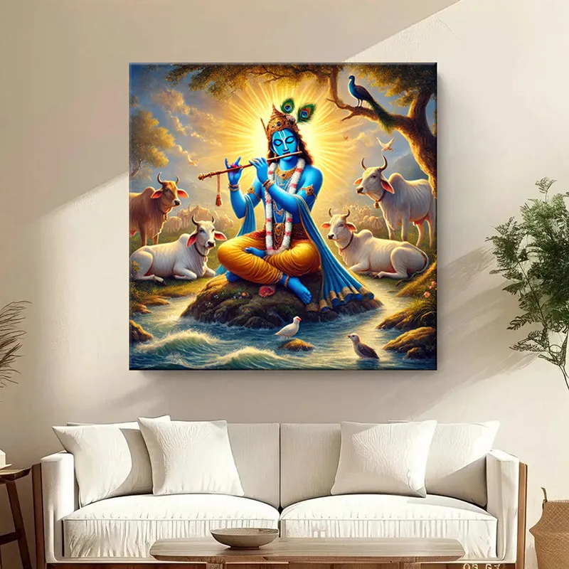 Krishna Paramatma Wall Painting media 1
