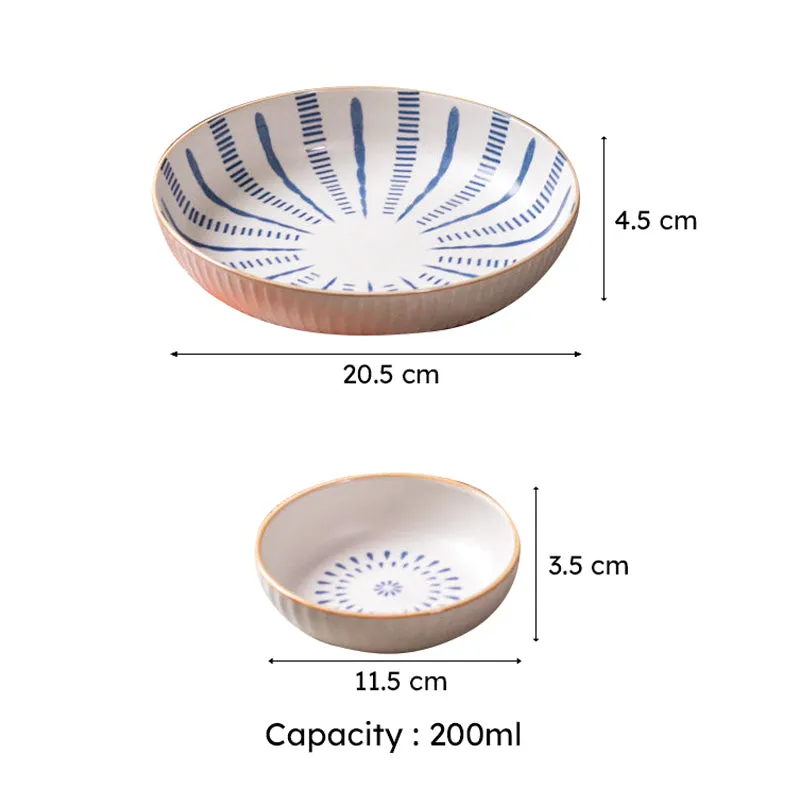 Striped Shell Serving Bowl Set - Seven Piece Set media 7
