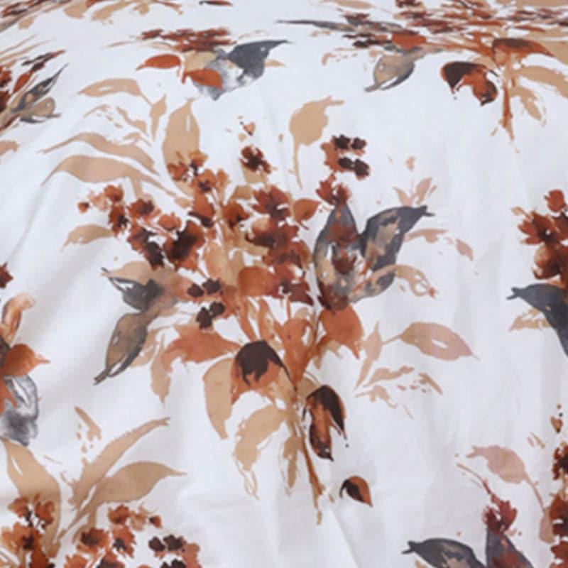 Agala Snapdragon Cotton Bedsheet (Brown) - 254 TC media 6
