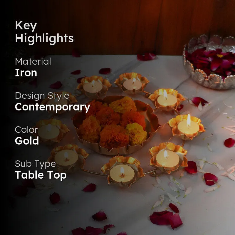 Aurora Glow Tealight Holder media 2