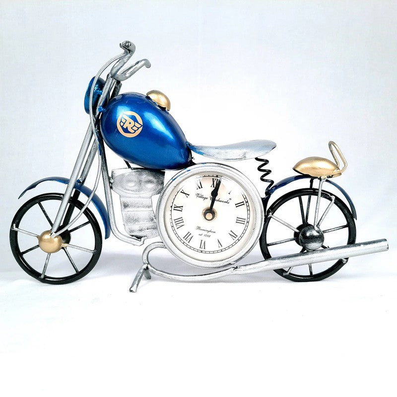 Bullet Motorcycle Iron Table Clock media 3