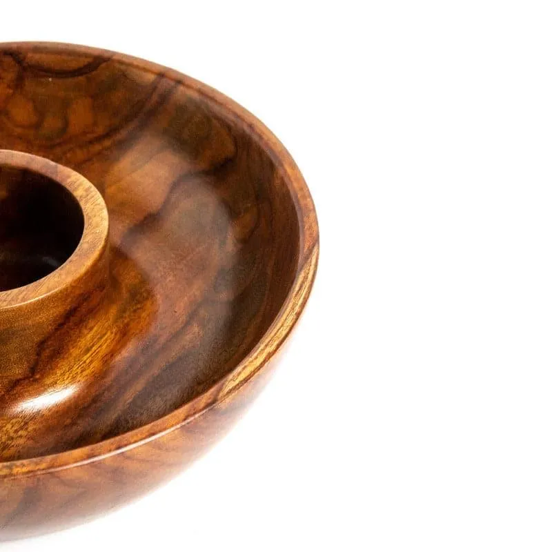 Zaco Chip & Dip Sheesham Wood Platter media 4