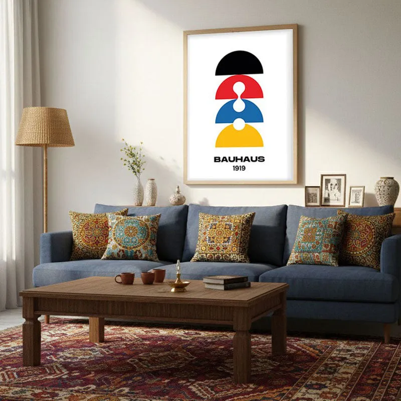 Drop Archival Canvas Wall Art - Natural Brown Frame media 3
