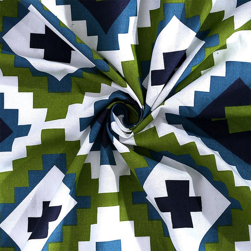 Swayam Green Grandeur Geometric Bedding Set media 6