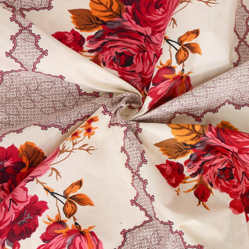 Nira Floral PollyCotton Bedsheet - 150 GSM media 6