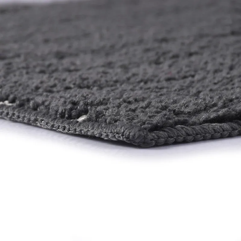 StripeEase Microfiber Bath Mats (Grey) - Set of Two media 5