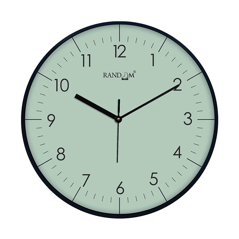 Benot Black Analog Wall Clock - Sea Foam Green media 3