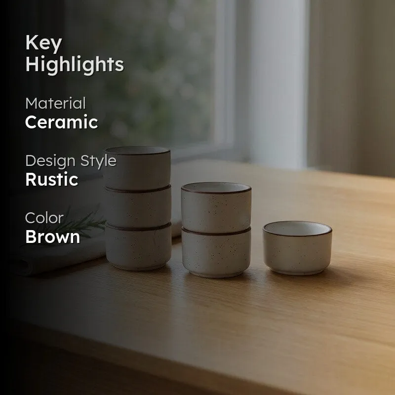 Ceramic Dip Bowls (50 mL Each) - Set of Six media 2