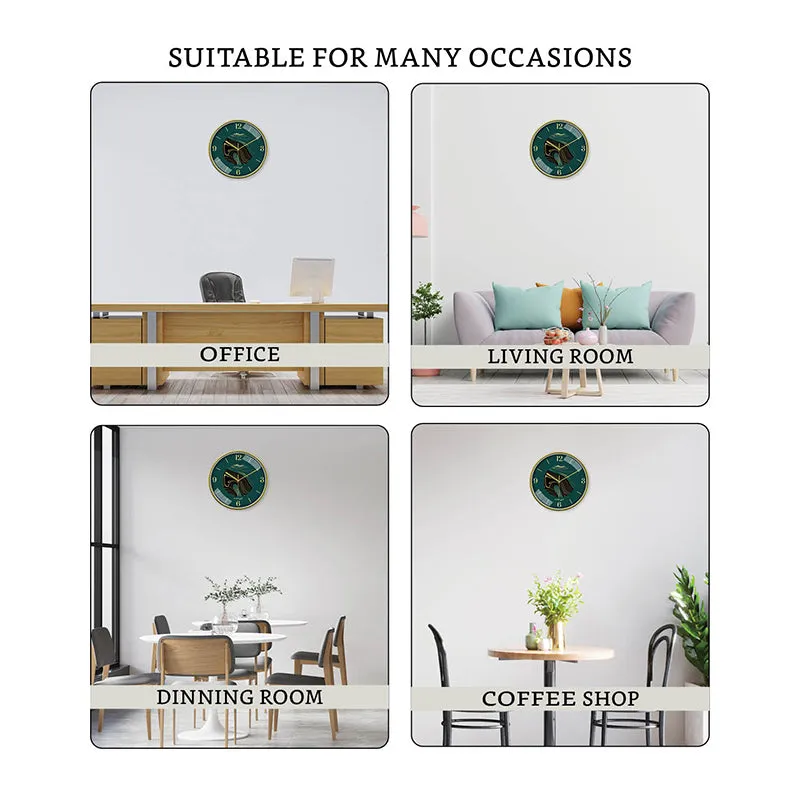 Hemera Swirl Wall Clock - Green media 6