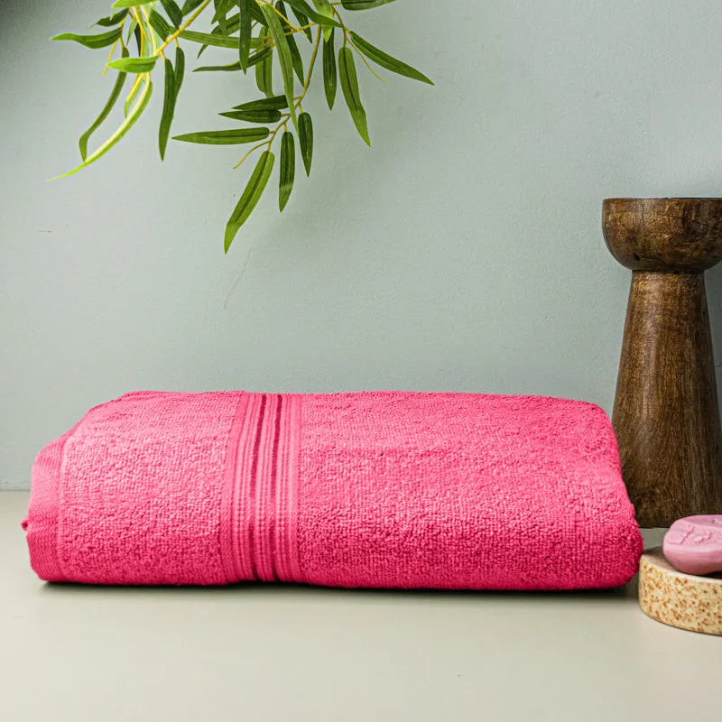 Micro Cotton LuxeDry Solid Bath Towel - Pink media 3