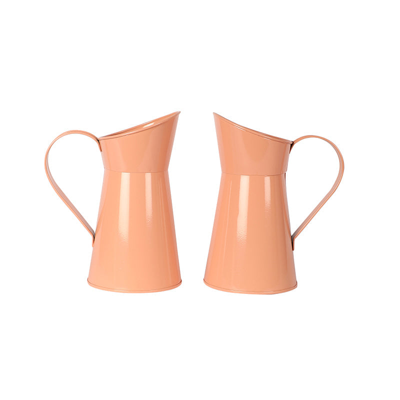 Pitcher Perfect Iron Planter (Peach) - Set Of Two media 6