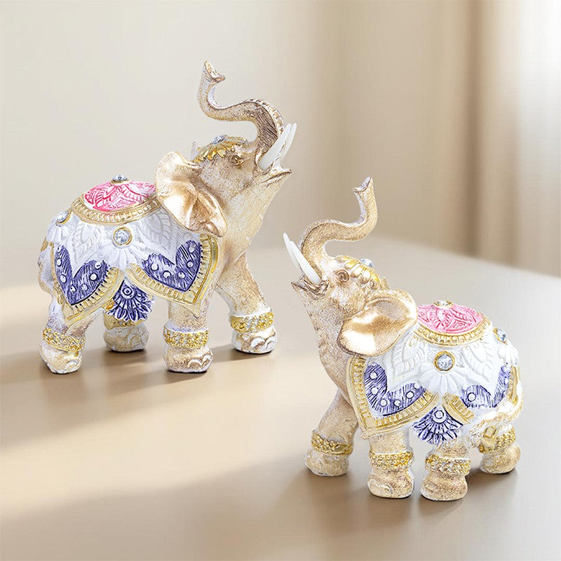 Elephant Duo Showpieces - Set of Two media 4