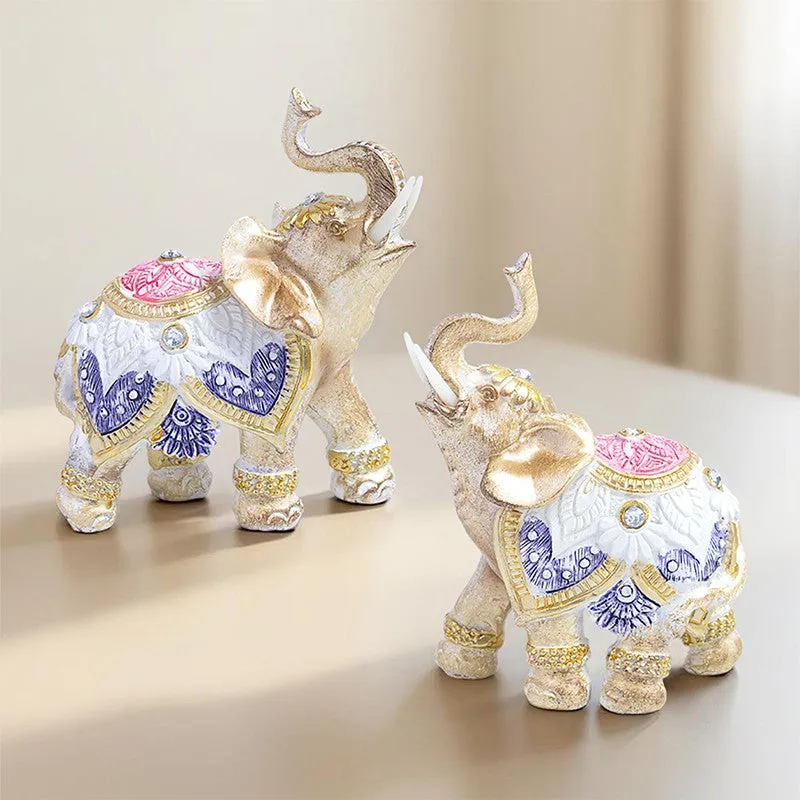Elephant Duo Showpieces - Set of Two media 4