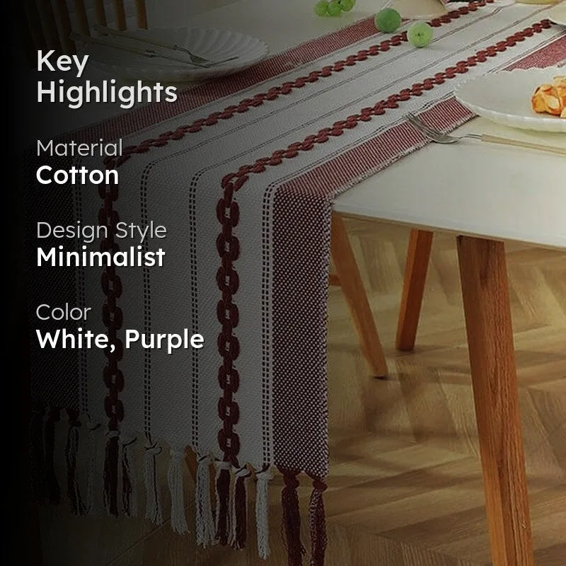 ArtGeo Cotton Table Runner - Purple media 2