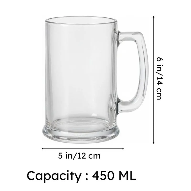 Malcolm Beer Mug (450 ML) - Set Of Two media 7