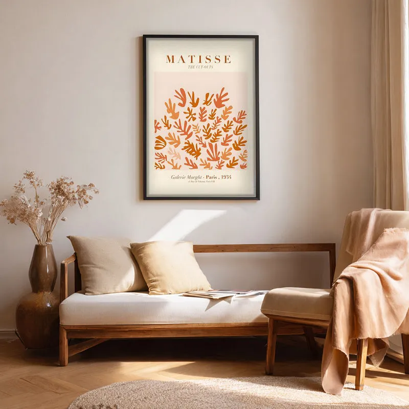 Botanical Rhythm Canvas Wall Painting With Black Frame media 1