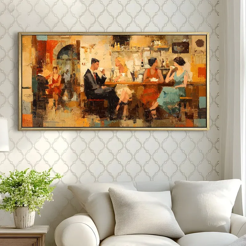 Amber Evenings Canvas Wall Painting With Frame media 4