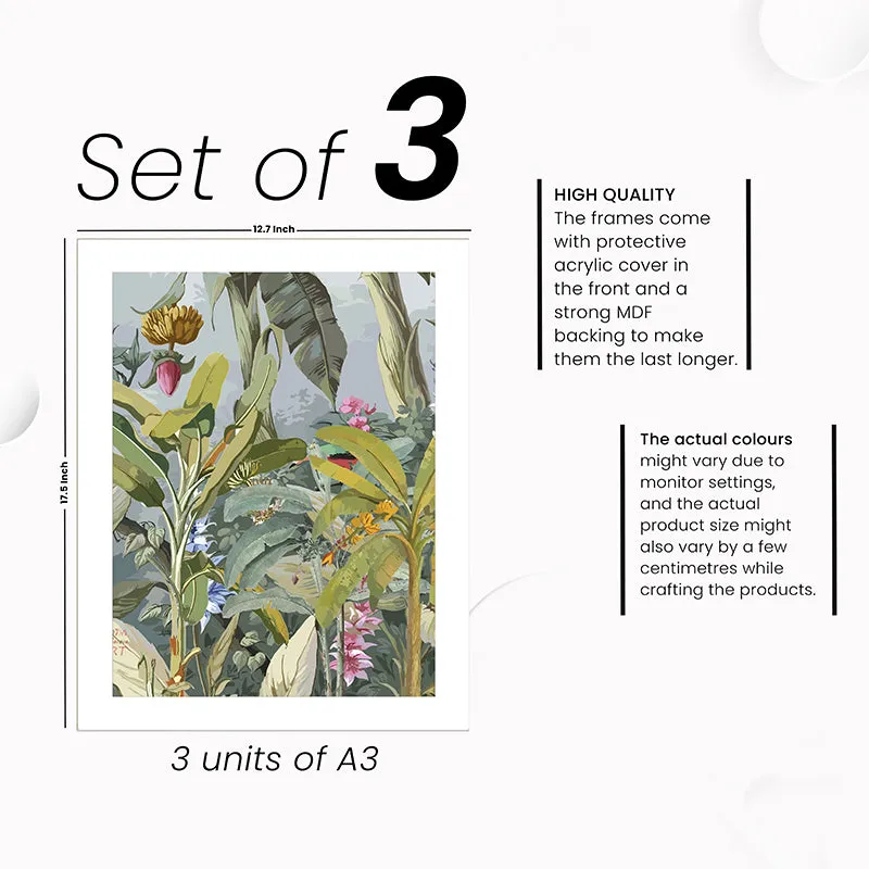 Jungle Rule Wall Painting - Set of Three media 6