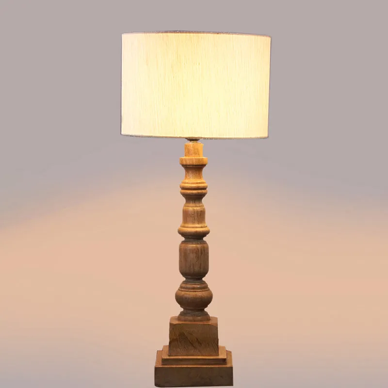 Cotin I Arbor Wooden Table Lamp - Beige,Brown media 4