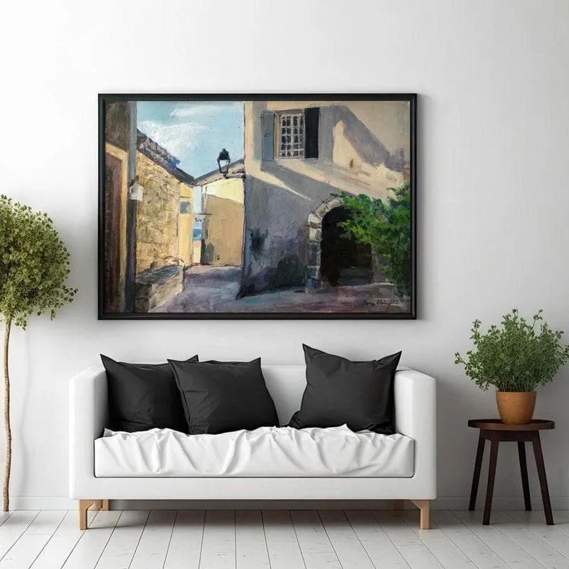 Dainty Town Canvas Wall Painting - Black Frame media 3