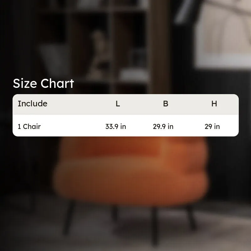 Clive Accent Chair - Orange media 6