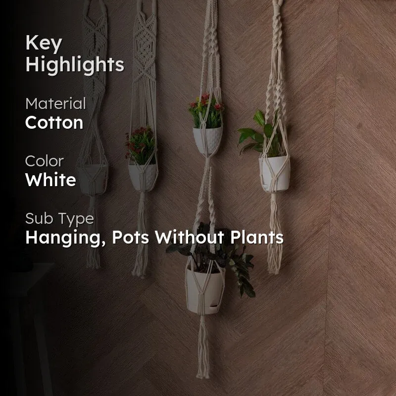 Amari Macrame Planter - Set Of Four media 2