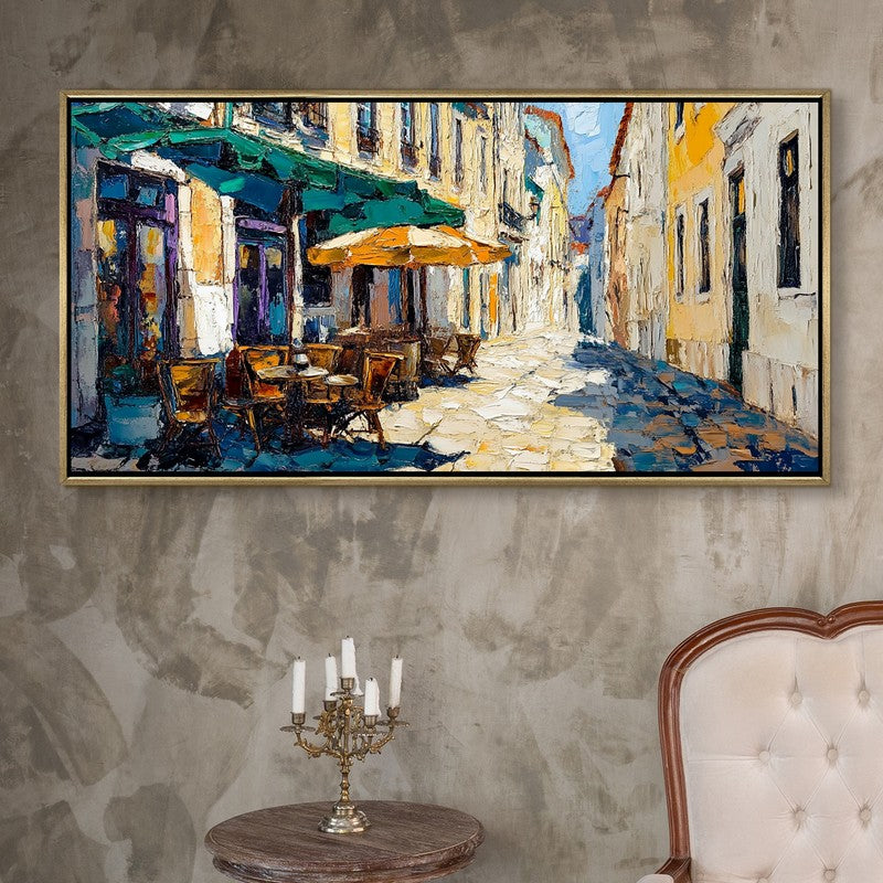 Solstice Canvas Wall Painting With Frame