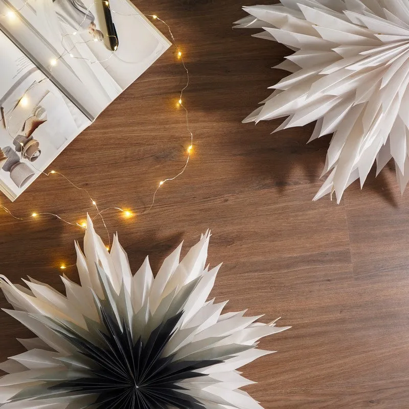 Fig Living Snowflake Flower Festive Light - White media 6