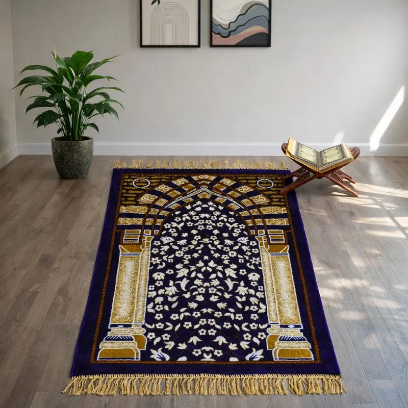 Classic Noor Velvet Pyaer Mat - Black,Brown media 1