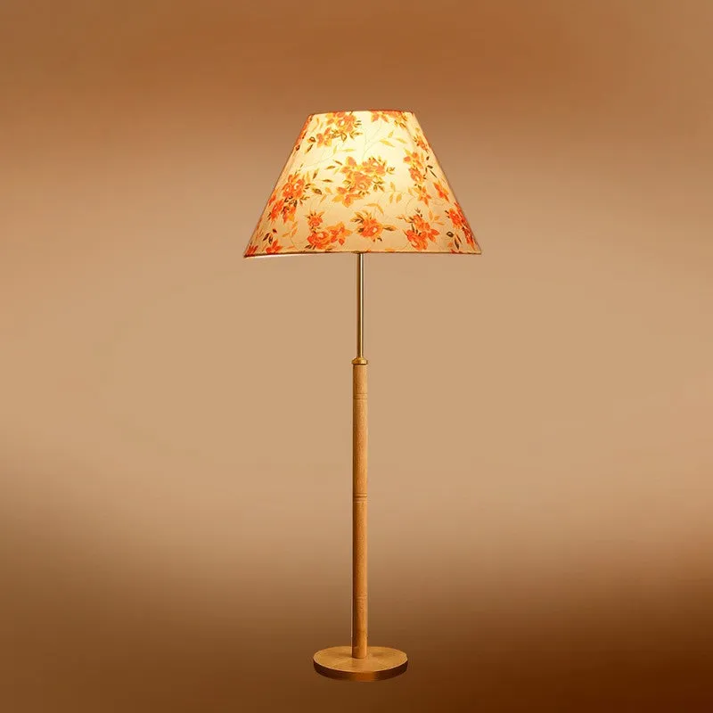 Retro Beam Wooden Floor Lamp - Orange media 6