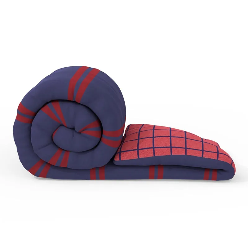 Nautica Mosaic Luxe Reversible Comforter (Red,Navy) - 130 GSM media 5