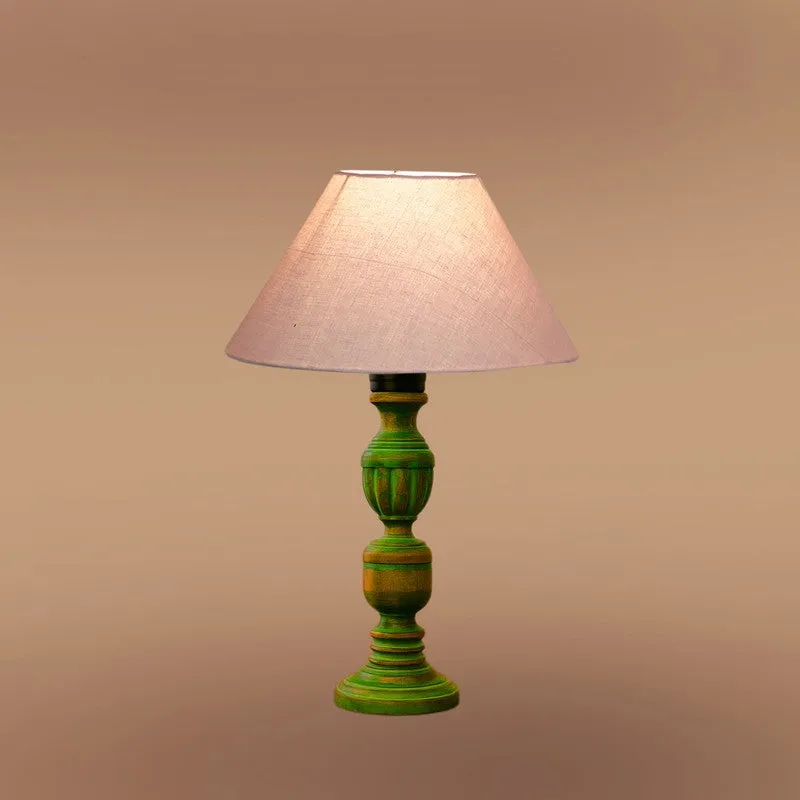 Arvello Liora Wooden Table Lamp - Grey media 6