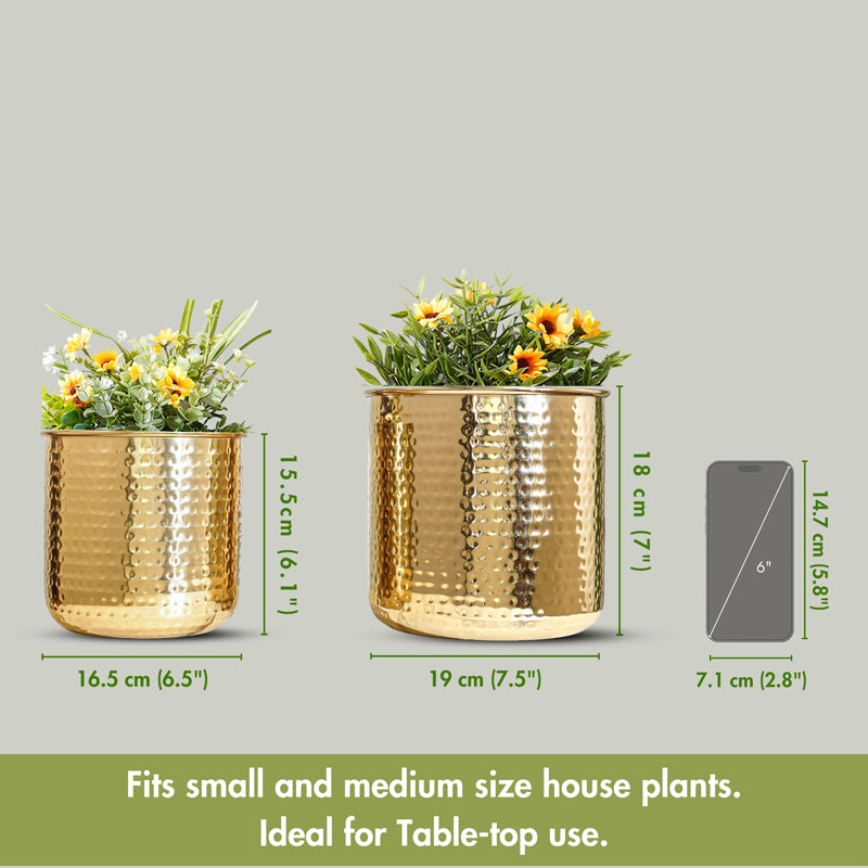 Aluvia Metal Planter - Set Of Two media 8