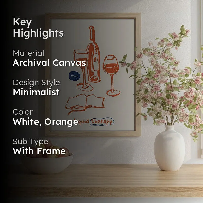 Scarlet Sangria Archival Canvas Wall Art - Brown media 2