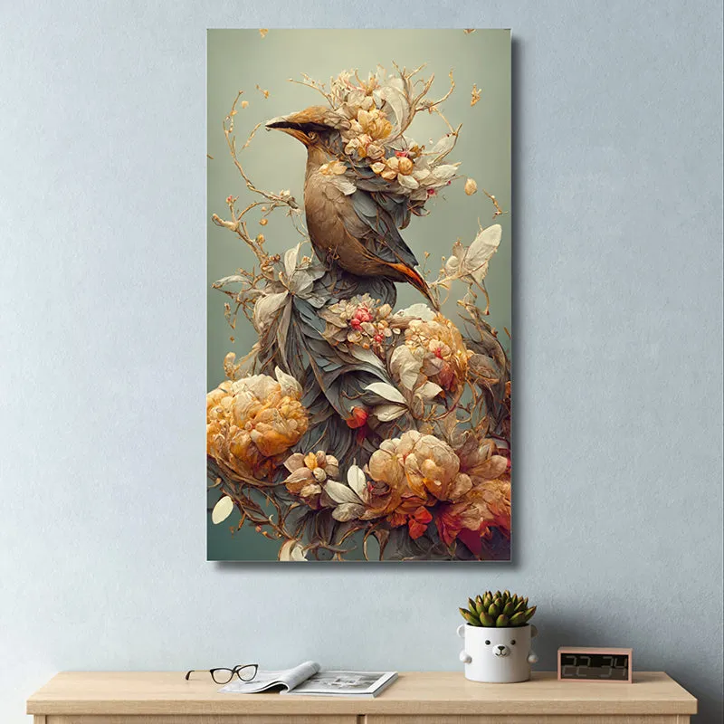 Ethereal Feathers Canvas Wall Painting media 4