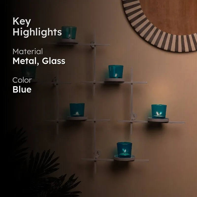 Terra Luminaire Votive Trio (Teal) - Set Of Two media 2