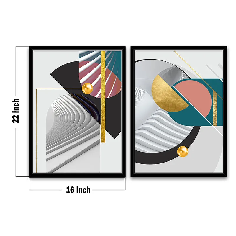 Ripples Of Abstraction I Wall Art - Set Of Two media 4